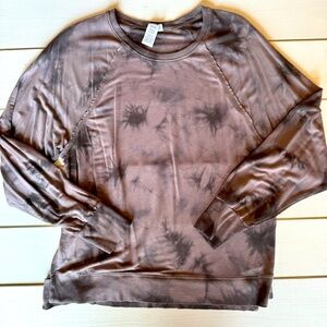 TARGET JoyLab Brand Super Soft Workout Athleisure Long Sleeve Tie Dye Top